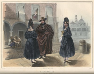 La Mantilla, costume group by Emile Lassalle